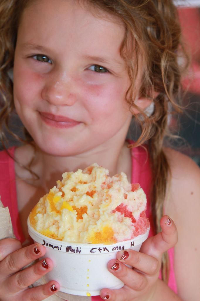 Yarrow's Cotton Candy with gummy bears on the bottom