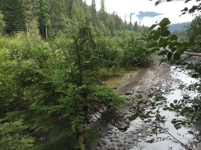 Campsite along the White River