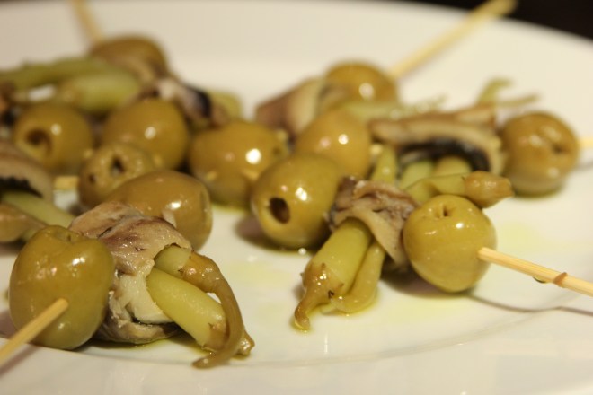 Anchovies and Olives